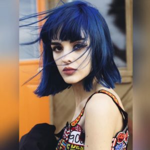 ANTHOCYANIN B02 - Pure Blue на волосах