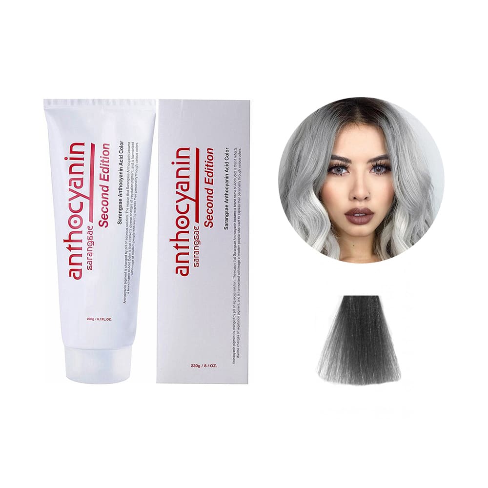 Краска для волос Anthocyanin A01 Deep Gray пепельная