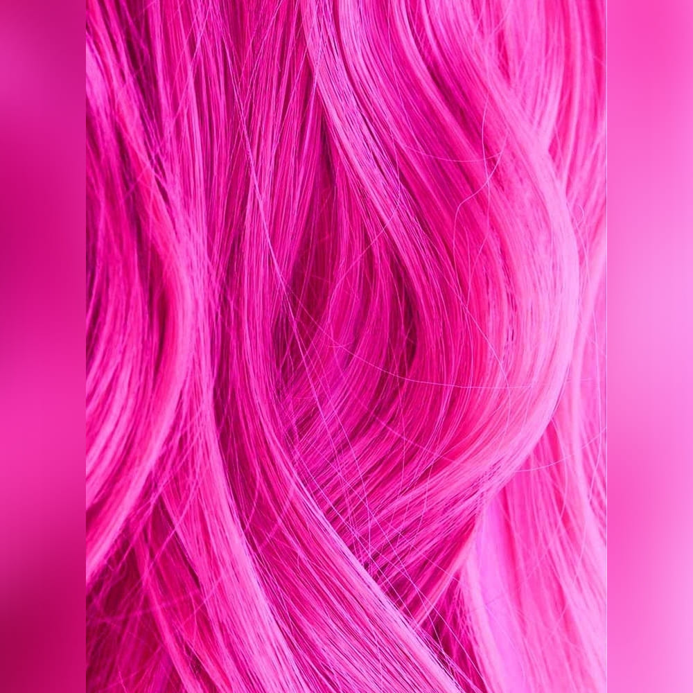 Краска для волос Iroiro 70 Pink на волосах Краска для волос Iroiro 70 Pink на волосах