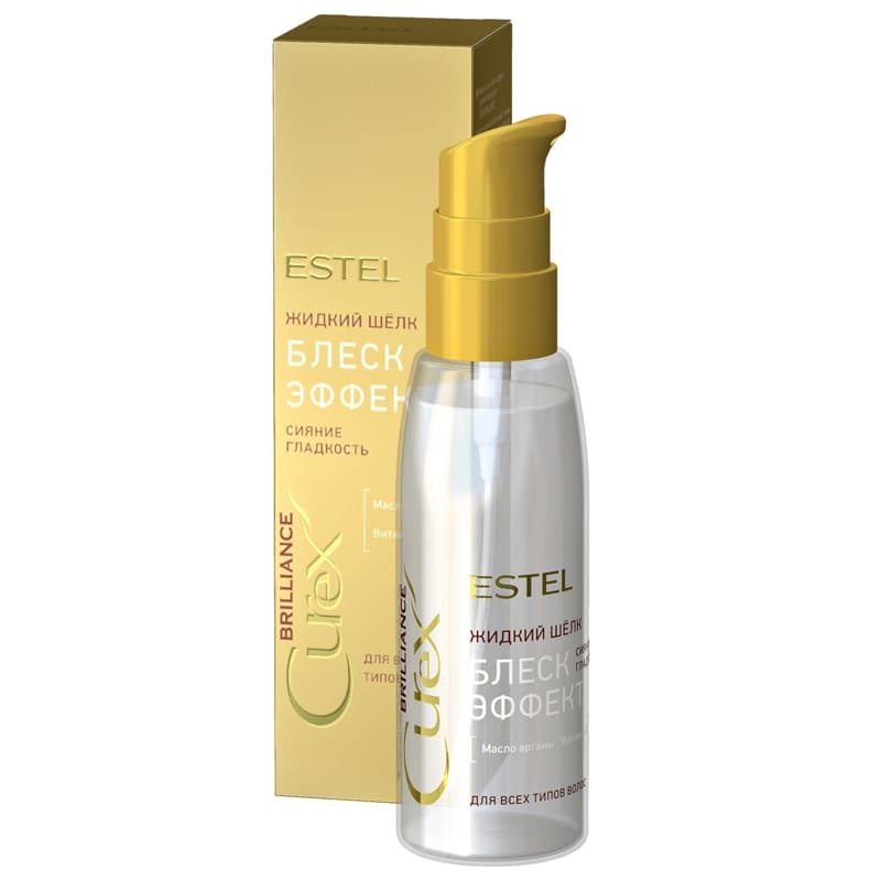 Estel Curex Brilliance Жидкий шёлк Estel Curex Brilliance Жидкий шёлк «Блеск-эффект» для всех типов волос, 100 мл
