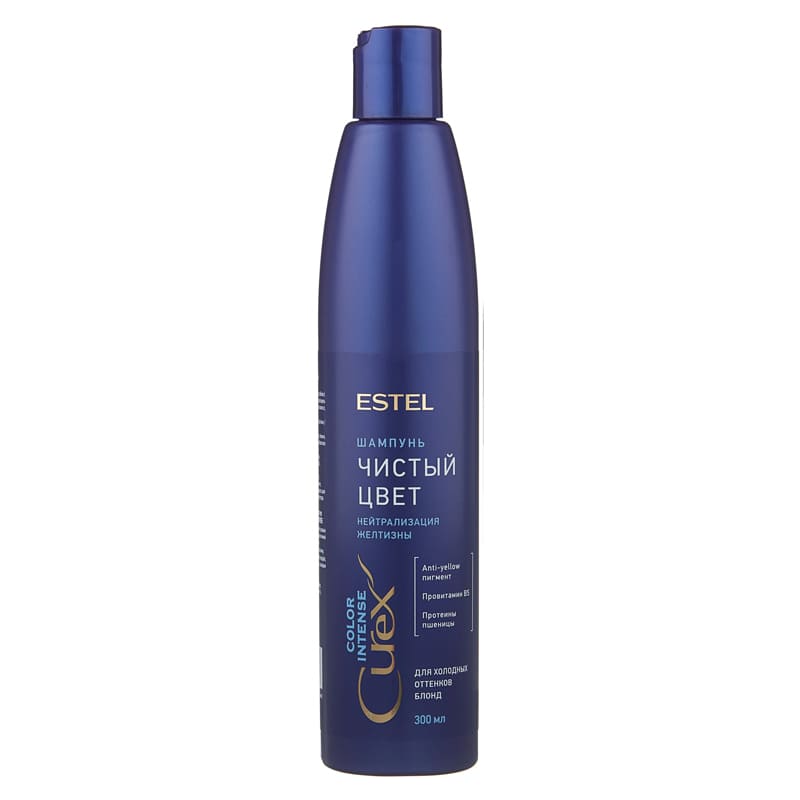 Estel Curex Color Intense Шампунь «Чистый цвет» (1) Estel Curex Color Intense Шампунь «Чистый цвет» для холодных оттенков блонд, 300 мл
