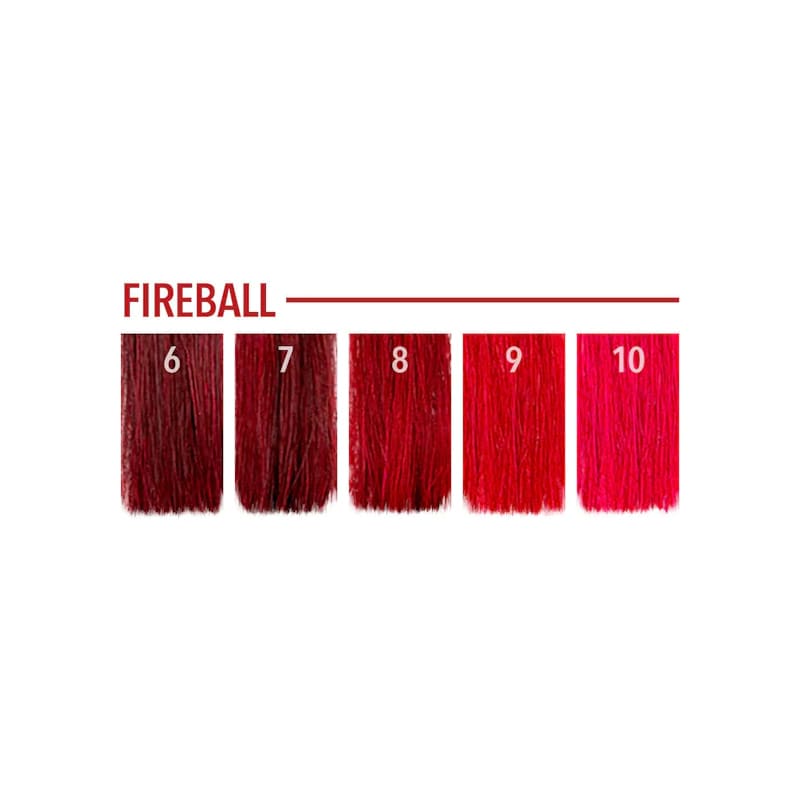 Краска для волос Pulp Riot Fireball на волосах