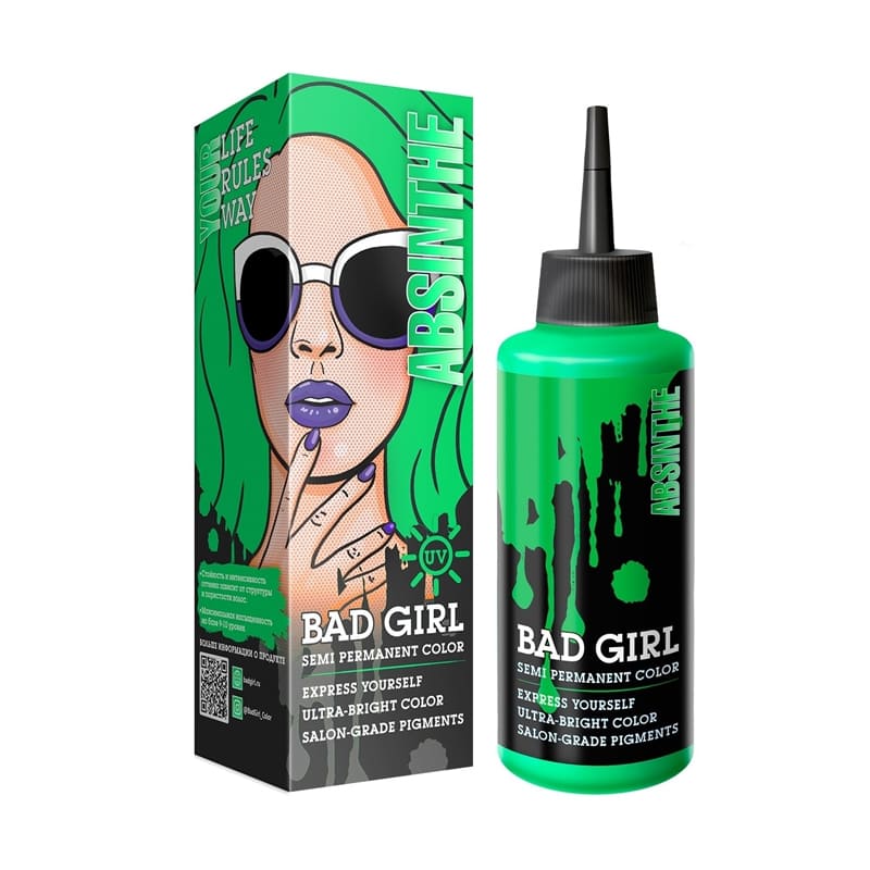 Пигмент прямого действия Bad Girl Absinthe 150 мл Пигмент прямого действия Bad Girl Absinthe 150 мл