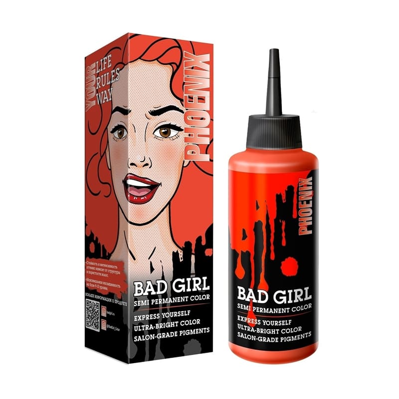 Пигмент прямого действия Bad Girl Phoenix 150 мл Пигмент прямого действия Bad Girl Phoenix 150 мл