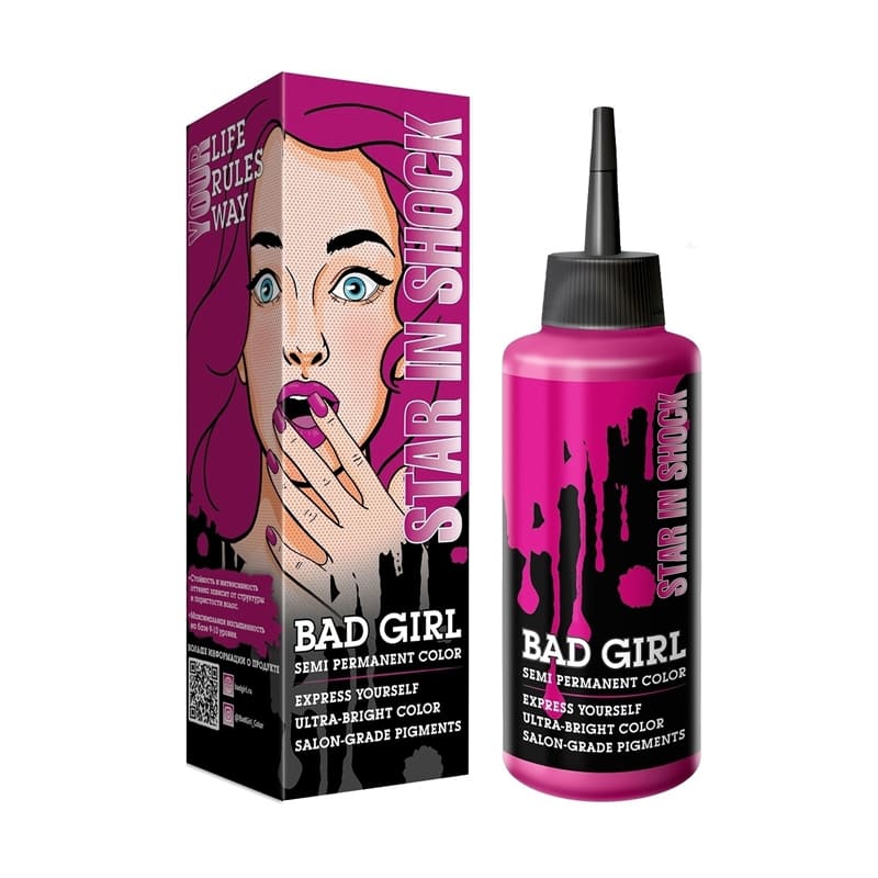 Пигмент прямого действия Bad Girl Star in Shock 150 мл (1) Пигмент прямого действия Bad Girl Star in Shock 150 мл